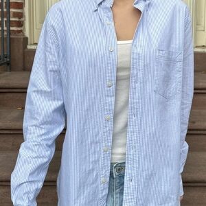 Brandy Melville Stephanie Button Down Top Striped